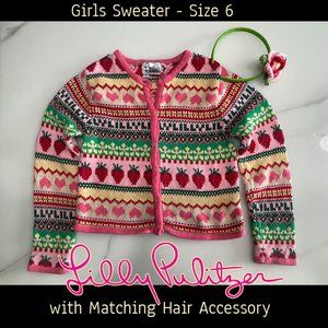Lilly Pulitzer Cardigan Sweater - Girls Size 6